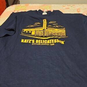 Graphic T-Shirt - Navy with Yellow Logo